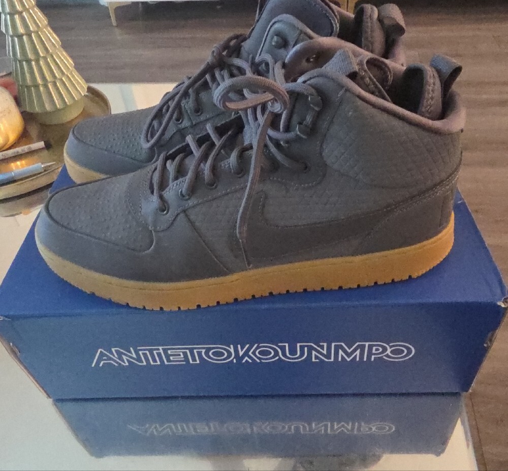 Size 13 - Nike Court Borough Mid - Winter Dark Grey - Picture 2 of 10